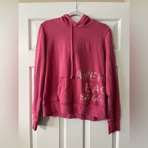 American Eagle Women’s pink hoodie Large